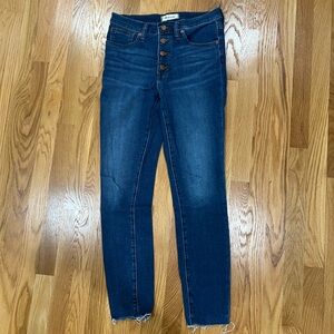 Madewell Size 27 9” Mid-Rise Skinny Jeans